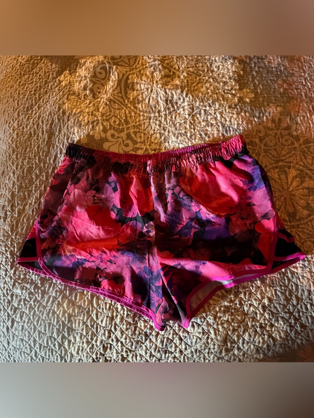 Xersion Pink & Black Performance Running Shorts